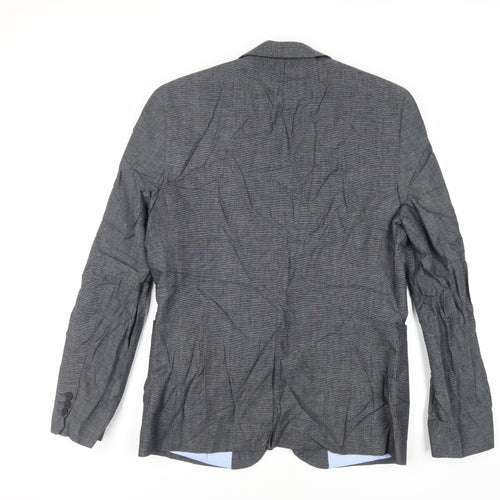 Very Mens Grey Cotton Jacket Suit Jacket Size 40 Regular