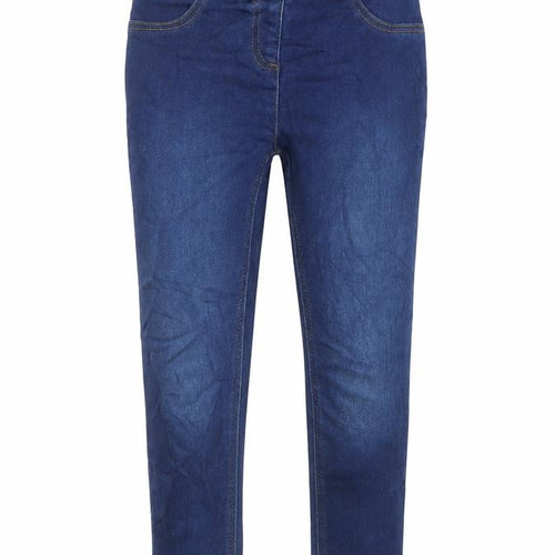 Nutmeg Girls Blue Cotton Jegging Jeans Size 5-6 Years Regular - Elasticated Waist