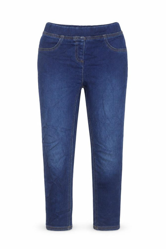 Nutmeg Girls Blue Cotton Jegging Jeans Size 5-6 Years Regular - Elasticated Waist
