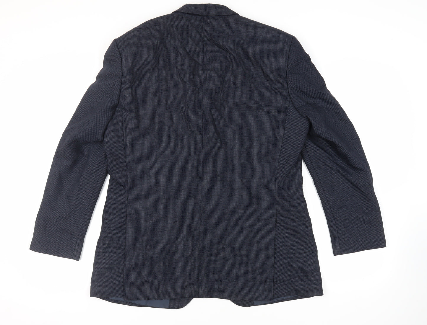 Baumler Mens Blue Wool Jacket Suit Jacket Size 44 Regular