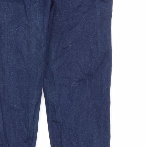 Denim & Co. Womens Blue Cotton Jegging Jeans Size 12 L27 in Regular - Elasticated Waist