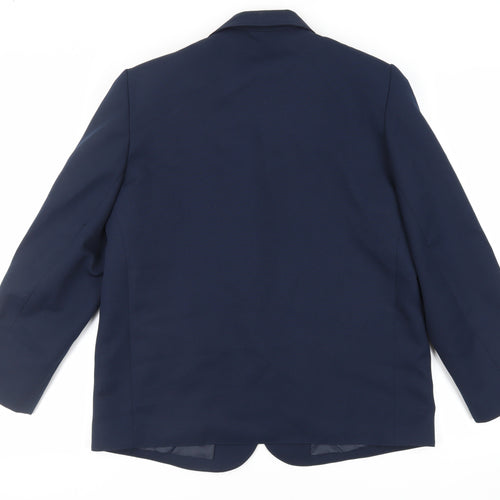 C&A Womens Blue Jacket Blazer Size 16 Button - Vintage
