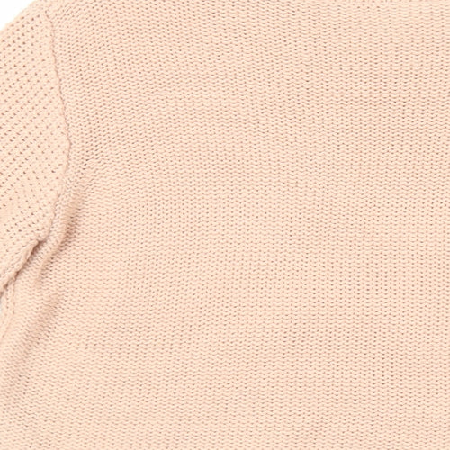 Oasis Womens Pink Round Neck Acrylic Pullover Jumper Size M