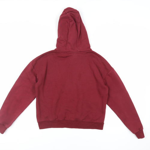 Harvard Girls Red Cotton Pullover Hoodie Size 10-11 Years Pullover - Logo