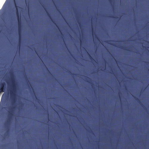 Strogue Womens Blue Jacket Blazer Size 14 Button - Vintage