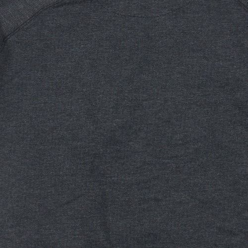 Marks and Spencer Boys Grey Cotton Full Zip Sweatshirt Size 11-12 Years Zip - Pockets