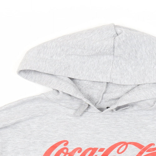 New Look Girls Grey Polyester Pullover Hoodie Size 12-13 Years Pullover - Coca-Cola