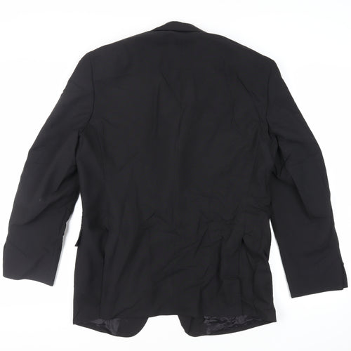 Varteks Mens Black Polyester Tuxedo Suit Jacket Size 42 Regular