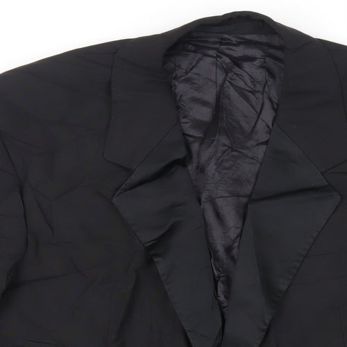 Varteks Mens Black Polyester Tuxedo Suit Jacket Size 42 Regular