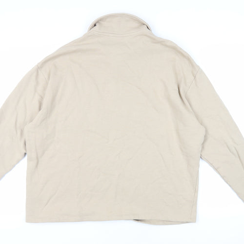 ASOS Mens Beige Cotton Pullover Sweatshirt Size M