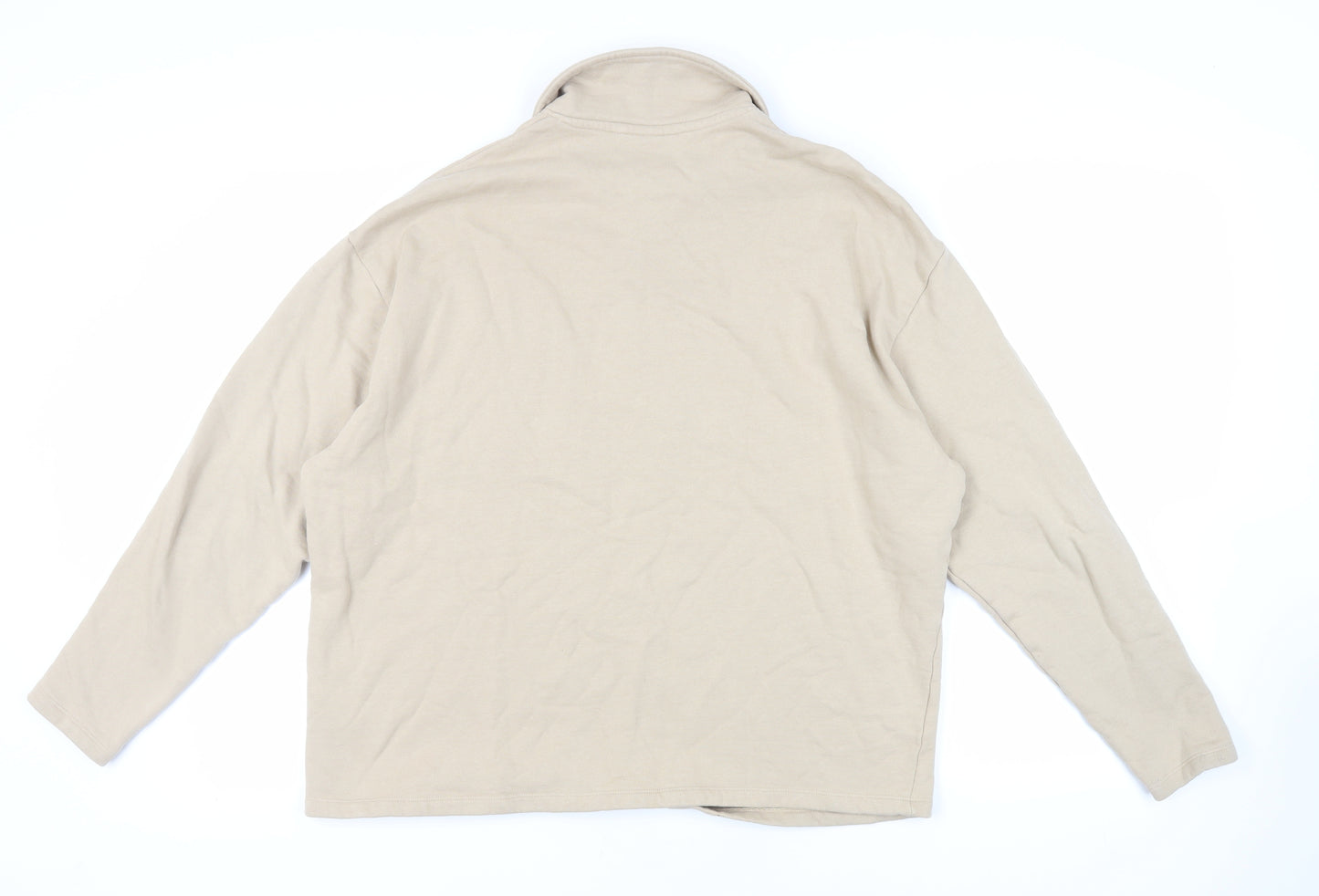 ASOS Mens Beige Cotton Pullover Sweatshirt Size M