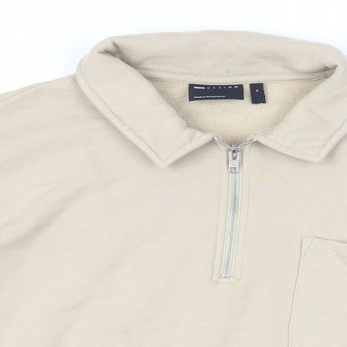 ASOS Mens Beige Cotton Pullover Sweatshirt Size M