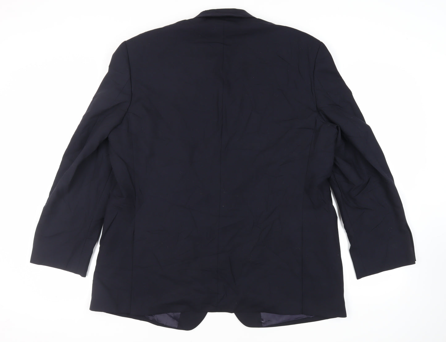 Marks and Spencer Mens Blue Wool Jacket Suit Jacket Size 46 Regular