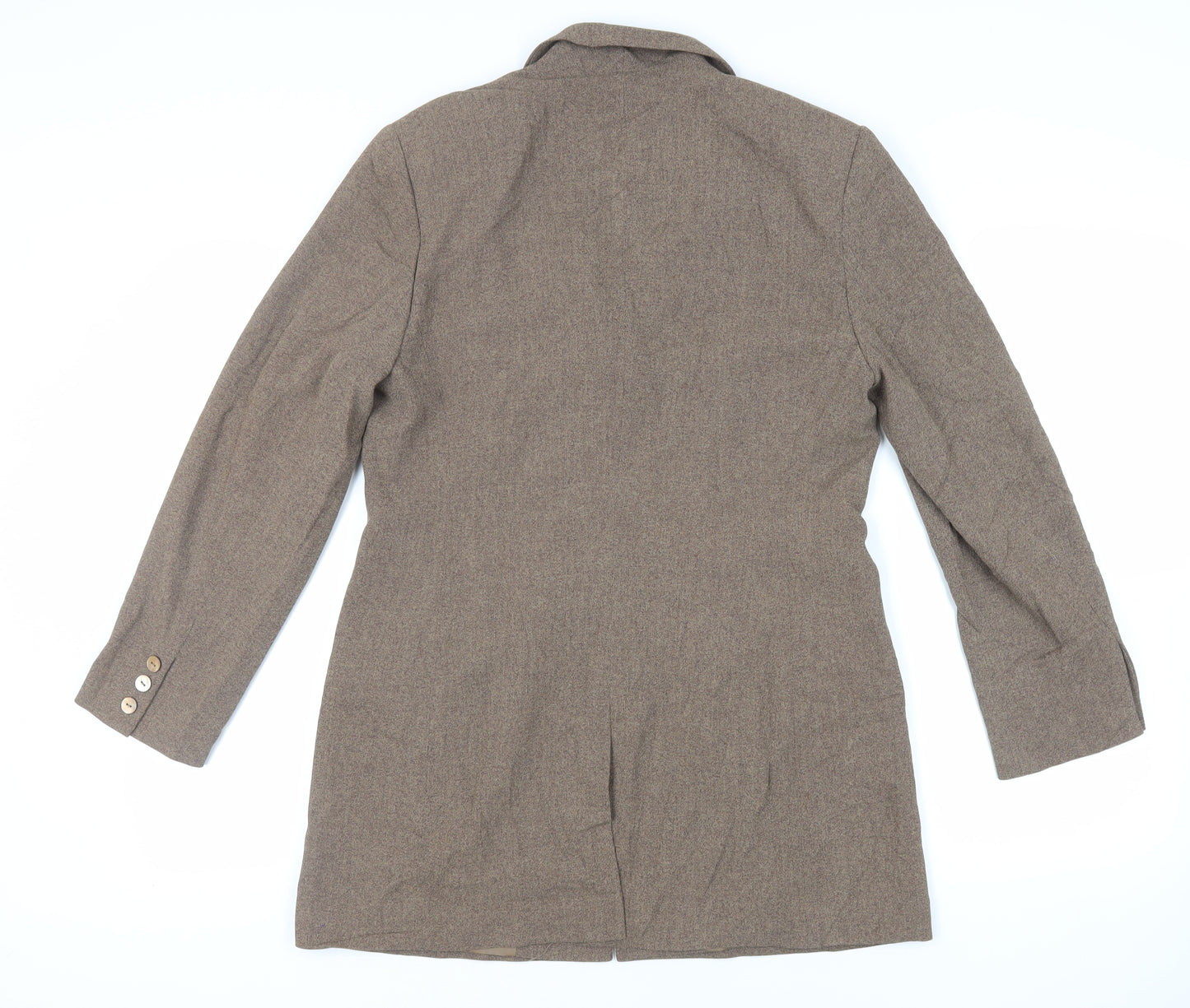 Linea Womens Brown Jacket Blazer Size 12 Button