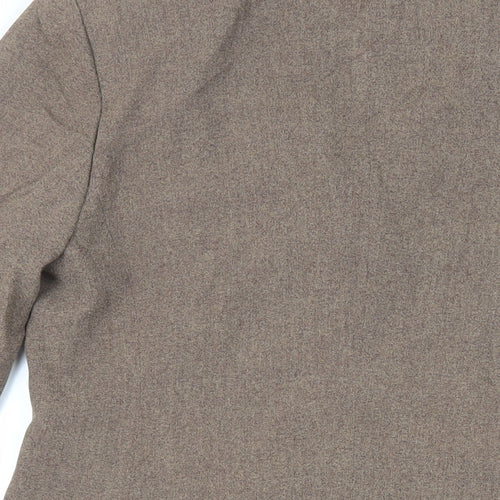 Linea Womens Brown Jacket Blazer Size 12 Button