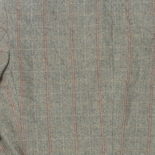 Greenwoods Mens Green Plaid Polyester Jacket Blazer Size 40 Regular