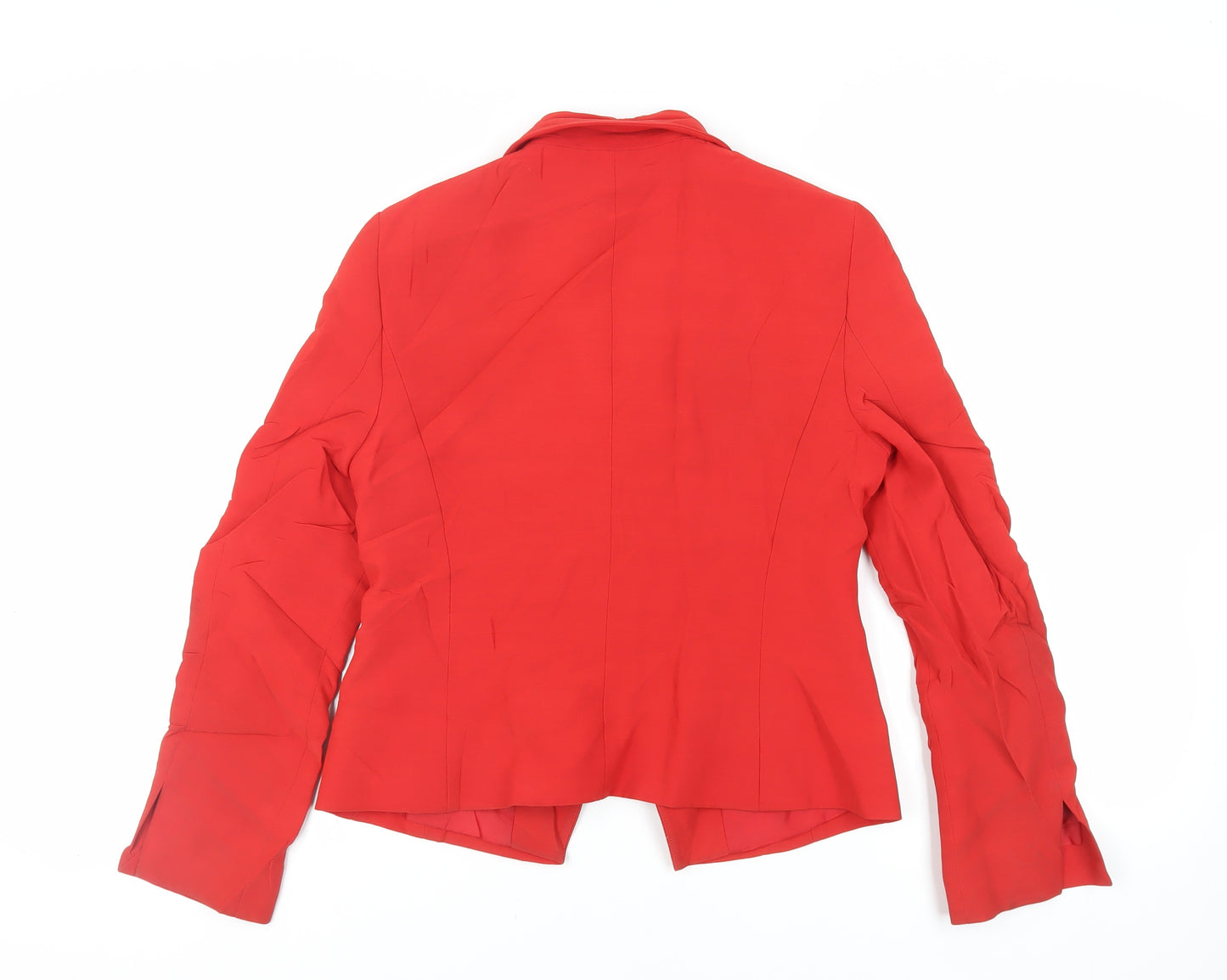 Planet Womens Red Jacket Blazer Size 8 Button