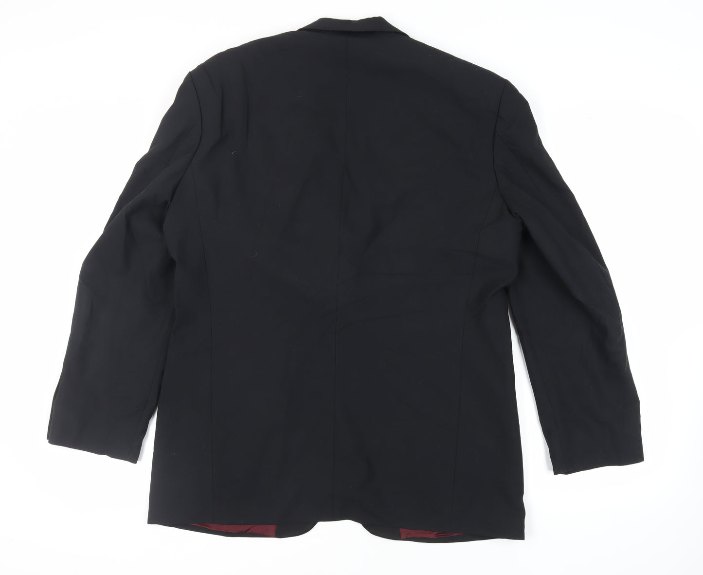 St Michael Mens Black Polyester Tuxedo Suit Jacket Size 42 Regular - Vintage