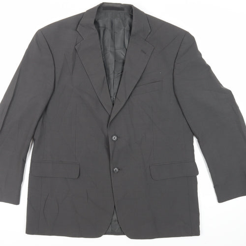 Marks and Spencer Mens Grey Polyester Jacket Suit Jacket Size 42 Regular