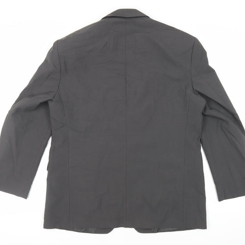 Marks and Spencer Mens Grey Polyester Jacket Suit Jacket Size 42 Regular