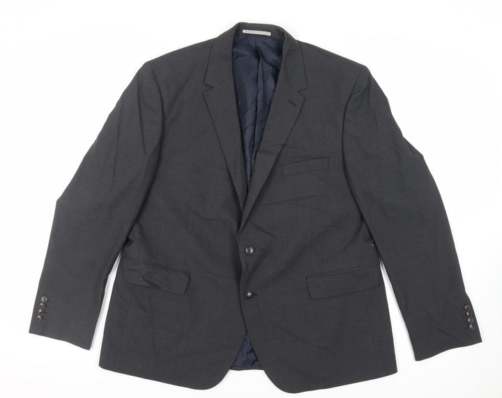 Marks and Spencer Mens Grey Wool Jacket Suit Jacket Size 46 Regular