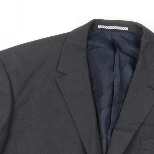 Marks and Spencer Mens Grey Wool Jacket Suit Jacket Size 46 Regular