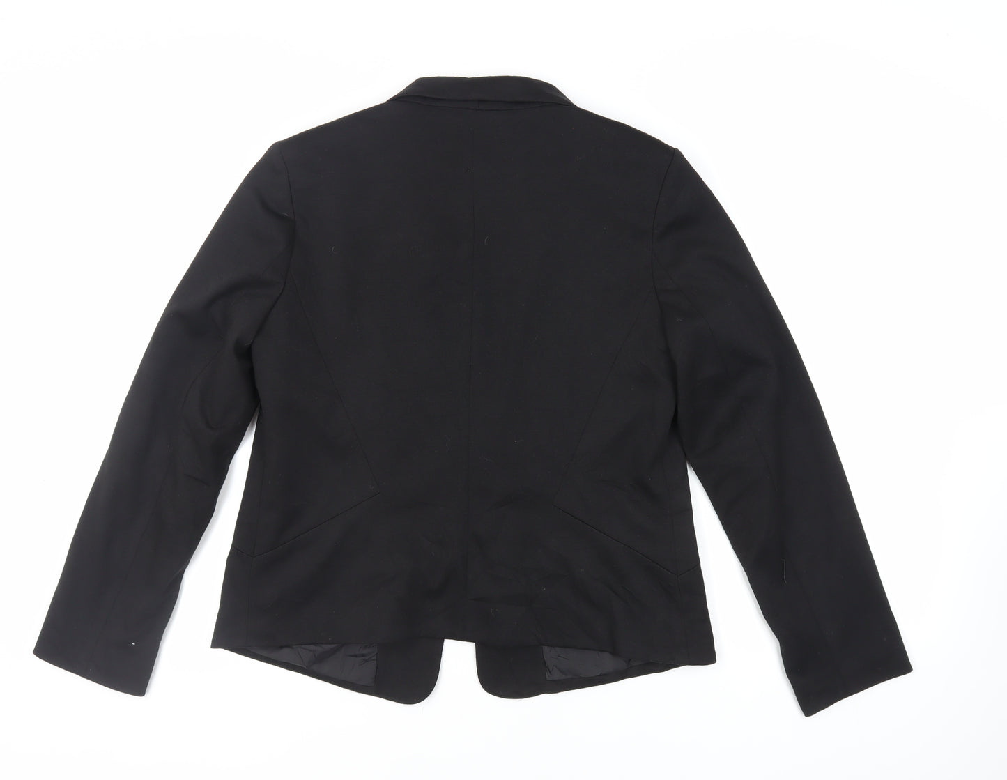 Warehouse Womens Black Jacket Blazer Size 16 - Open