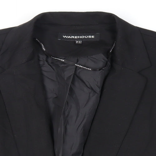 Warehouse Womens Black Jacket Blazer Size 16 - Open