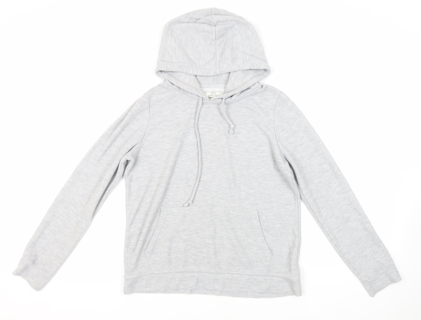 Fat Face Womens Grey Polyester Pullover Hoodie Size 10 Pullover - Pockets