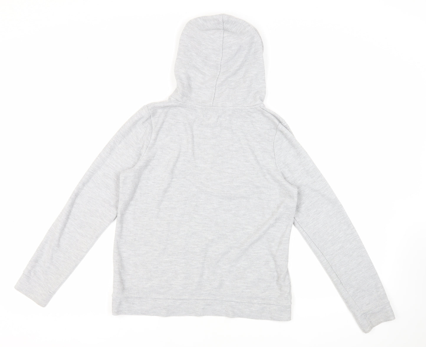 Fat Face Womens Grey Polyester Pullover Hoodie Size 10 Pullover - Pockets