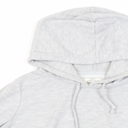 Fat Face Womens Grey Polyester Pullover Hoodie Size 10 Pullover - Pockets