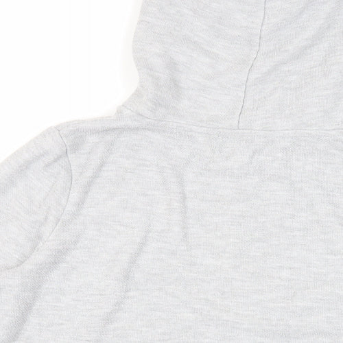 Fat Face Womens Grey Polyester Pullover Hoodie Size 10 Pullover - Pockets