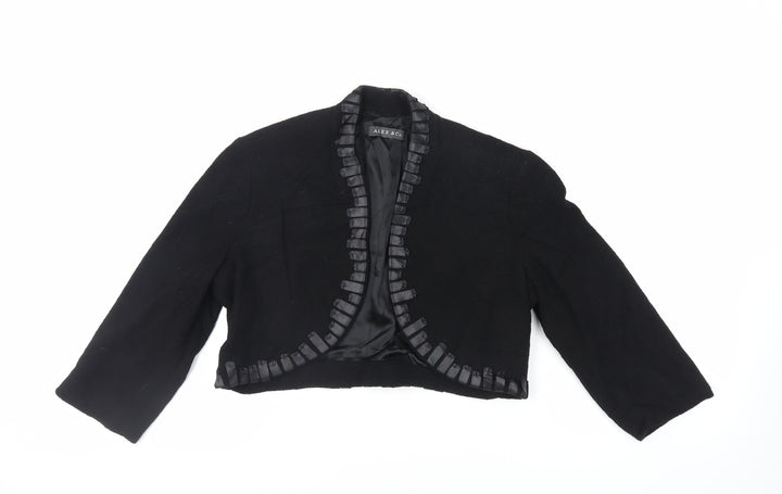 Alex&Co Womens Black Jacket Size 12 - Open