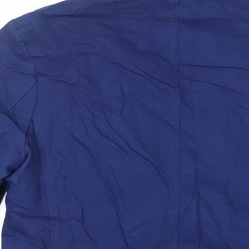 Burton Mens Blue Jacket Blazer Size M Button
