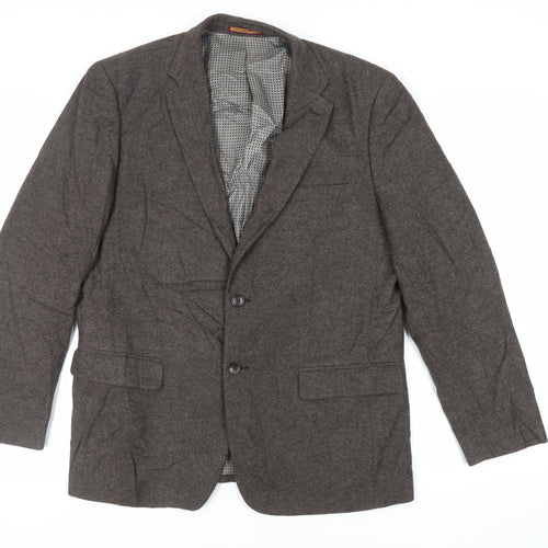 Skopes Mens Brown Polyester Jacket Suit Jacket Size 42 Regular