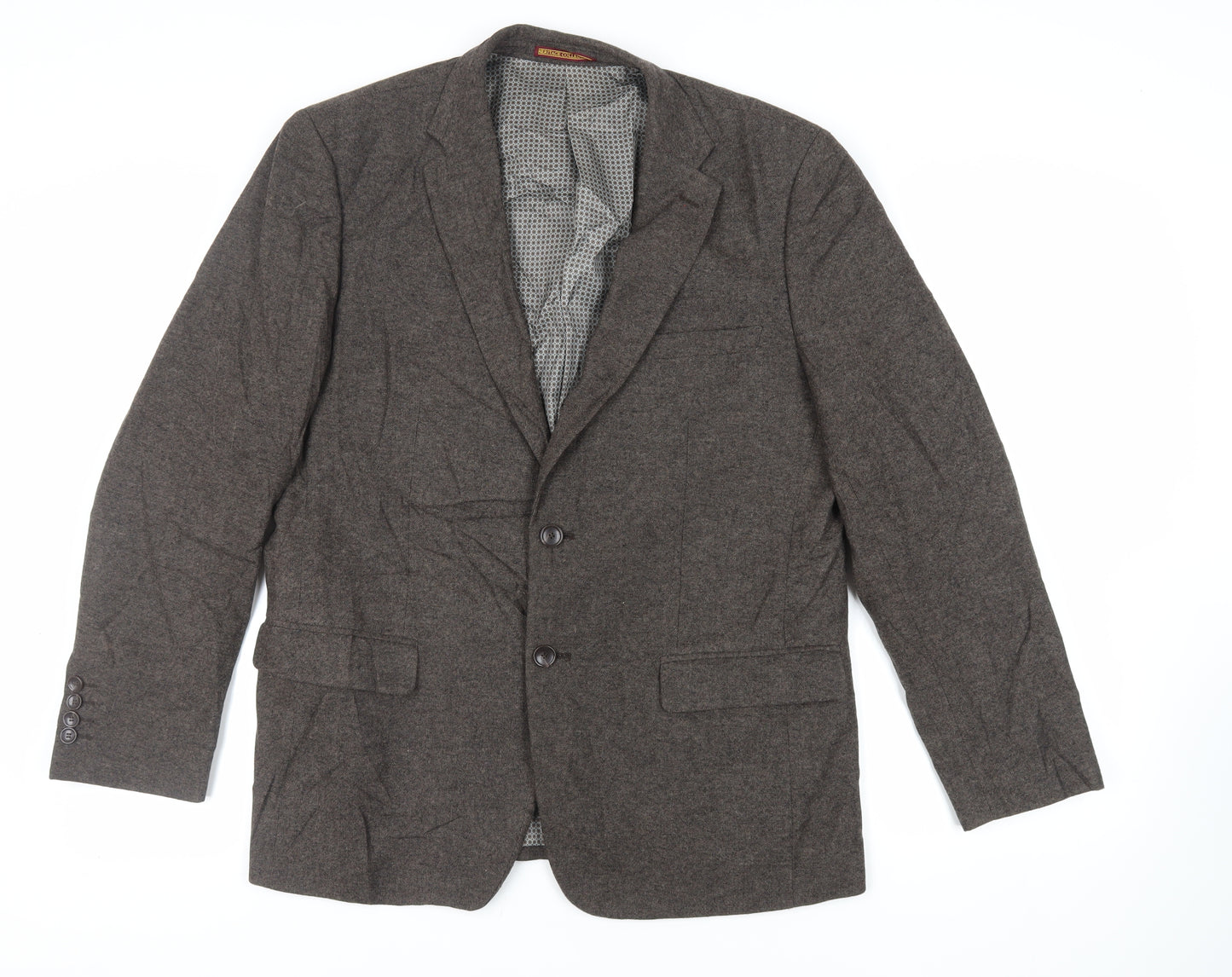Skopes Mens Brown Polyester Jacket Suit Jacket Size 42 Regular
