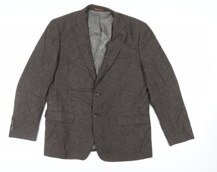 Skopes Mens Brown Polyester Jacket Suit Jacket Size 42 Regular