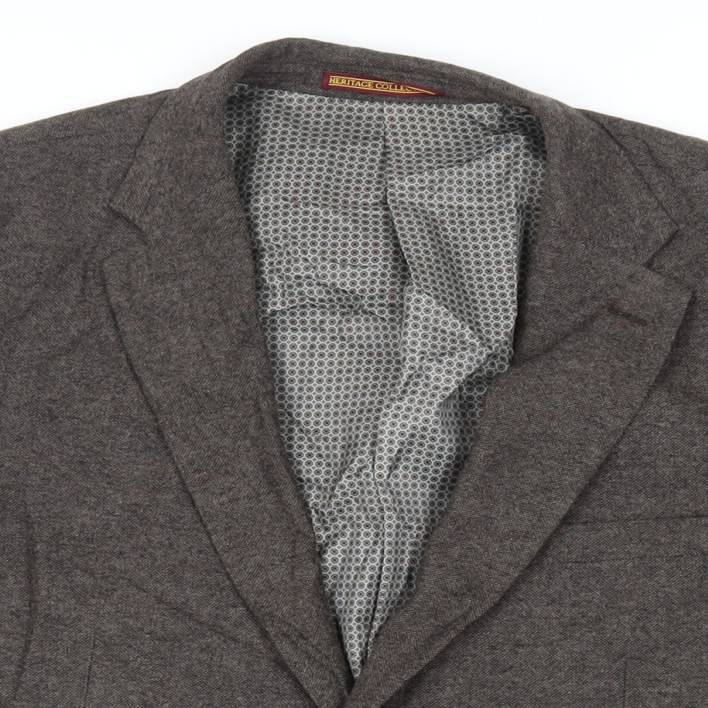 Skopes Mens Brown Polyester Jacket Suit Jacket Size 42 Regular