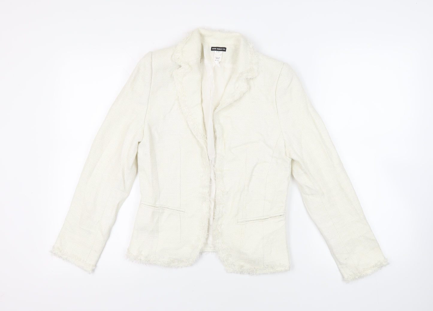 David Charles Girls Ivory Jacket Blazer Size 16 Years - Open