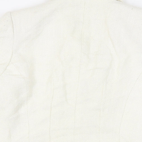 David Charles Girls Ivory Jacket Blazer Size 16 Years - Open