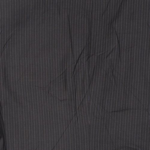 Karl Jackson Mens Grey Striped Polyester Jacket Suit Jacket Size 44 Regular