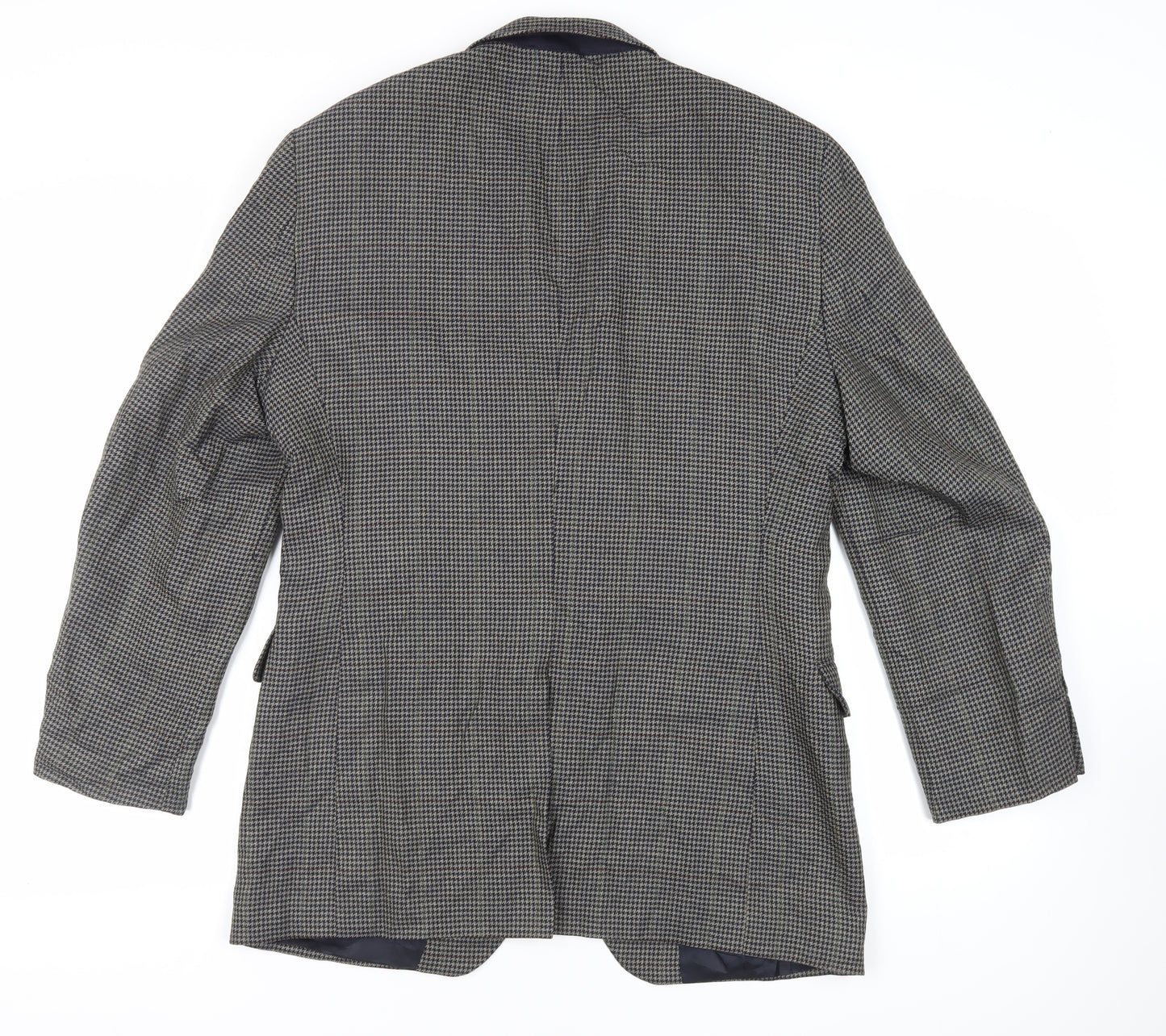 Jos. A. Bank Mens Grey Geometric Wool Jacket Blazer Size 42 Regular