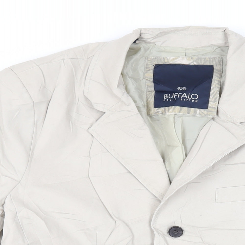 Buffalo Mens Beige Jacket Blazer Size M Button