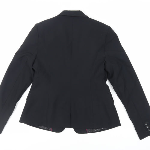 New Look Womens Black Jacket Blazer Size 12 Button