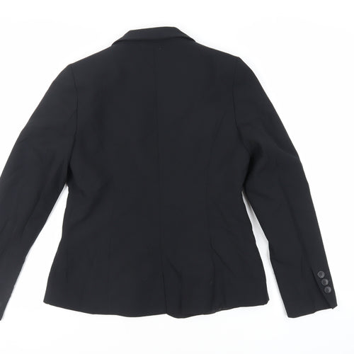 BHS Womens Black Jacket Blazer Size 12 Button