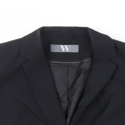 BHS Womens Black Jacket Blazer Size 12 Button