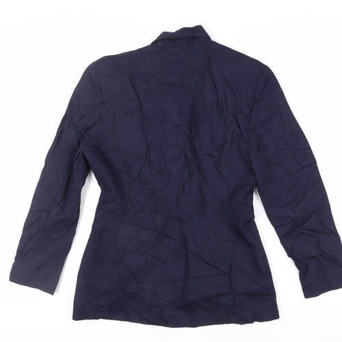 Le Chateau Womens Blue Jacket Blazer Size M Button - Vintage