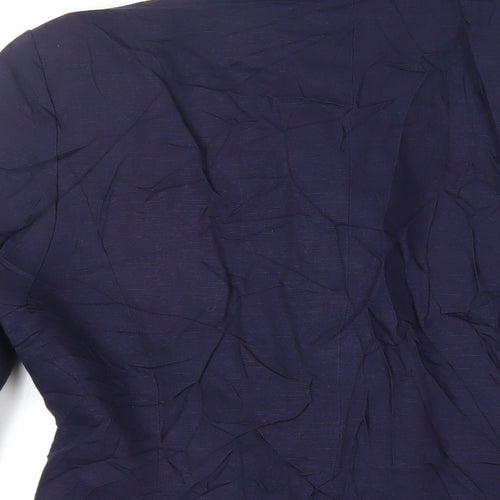 Le Chateau Womens Blue Jacket Blazer Size M Button - Vintage