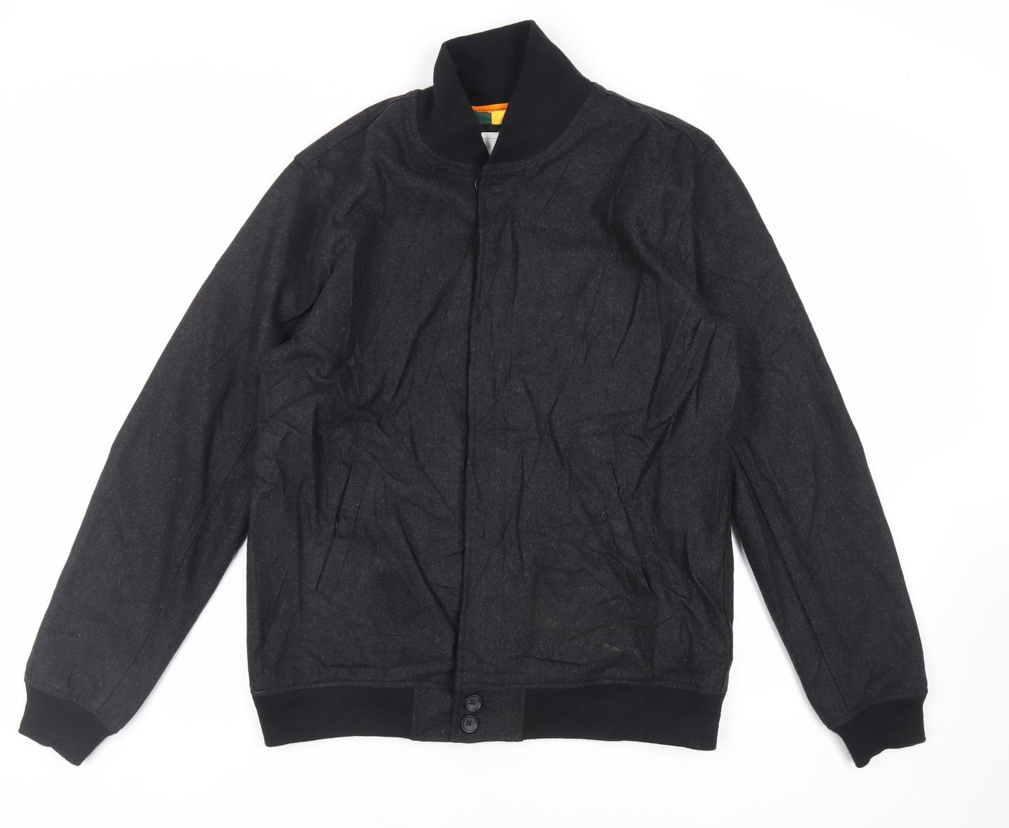 Saturdays Womens Black Bomber Jacket Jacket Size L Zip