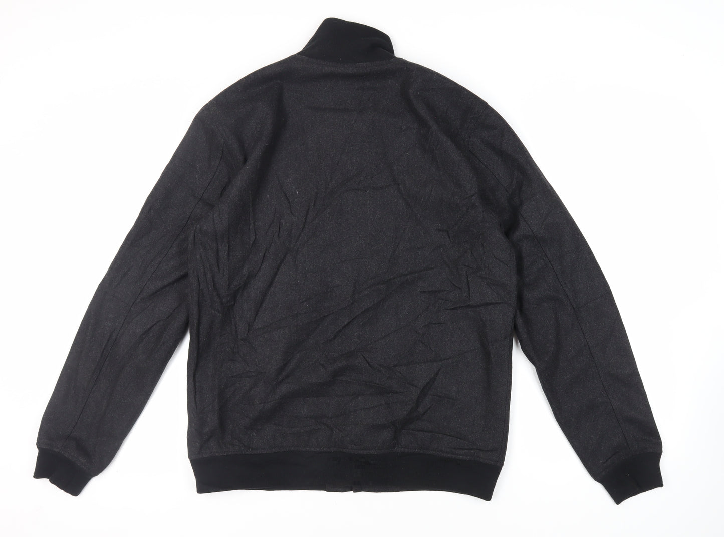 Saturdays Womens Black Bomber Jacket Jacket Size L Zip